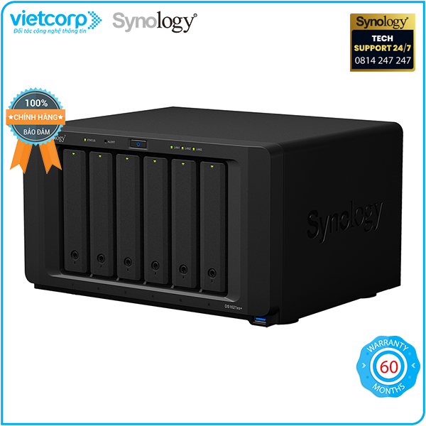 Thiết bị lưu trữ mạng NAS Synology DS1621xs+ - Hàng chính hãng