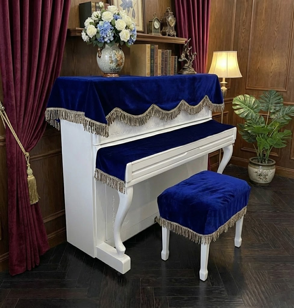 Khăn phủ đàn piano cơ đàn piano điện tử 88 phím sang trọng cổ điển trang trí giáng sinh noel năm mới Tết sinh nhật - Hàng chính hãng