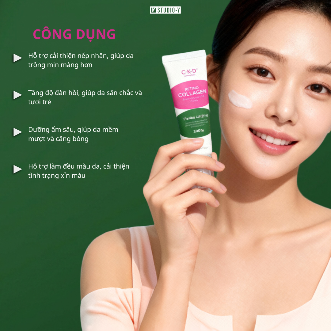 Kem dưỡng ngăn ngừa lão hóa CKD GUARANTEED Retino Collagen Small Molecule 300 Cream | STUDIO Y