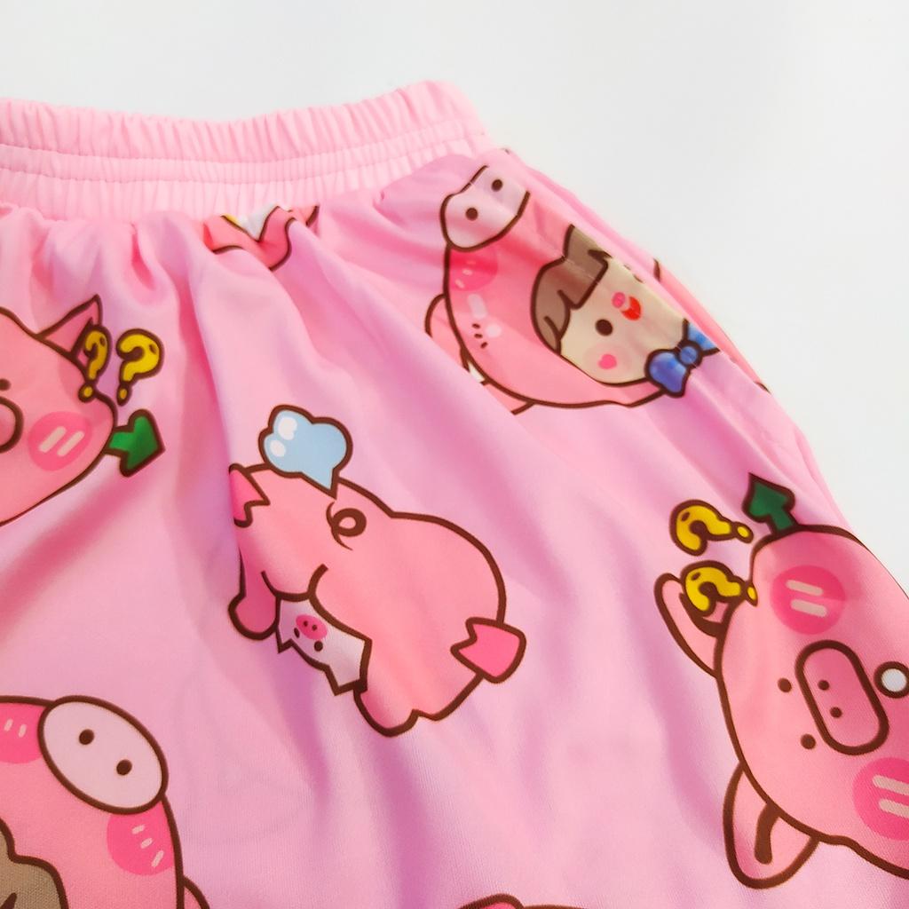Quần đùi hoạt hình form rộng unisex nhiều mẫu xinh
