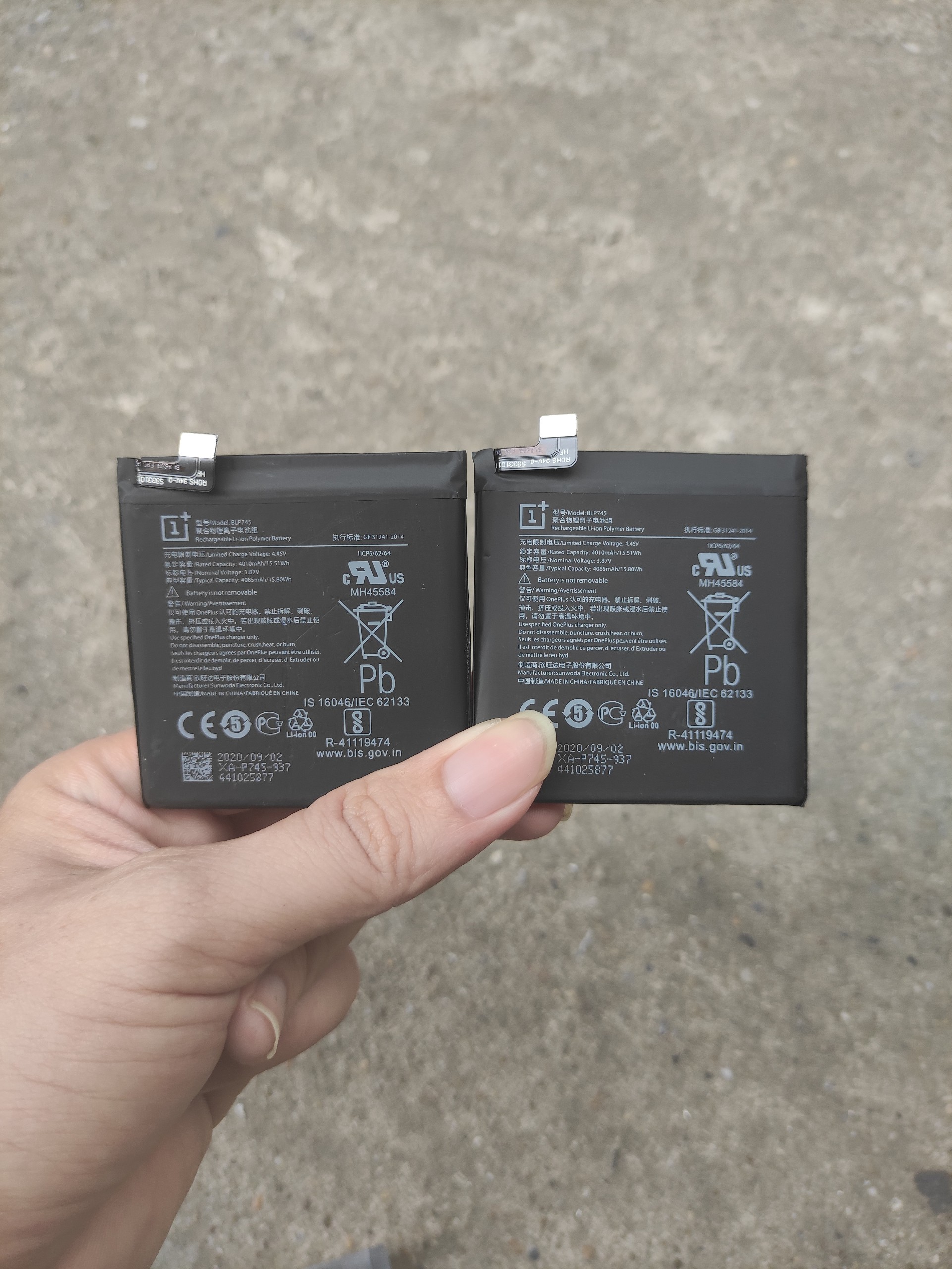 Pin dành cho điện thoại oneplus 7t pro blp745 dung lượng 4085 mah