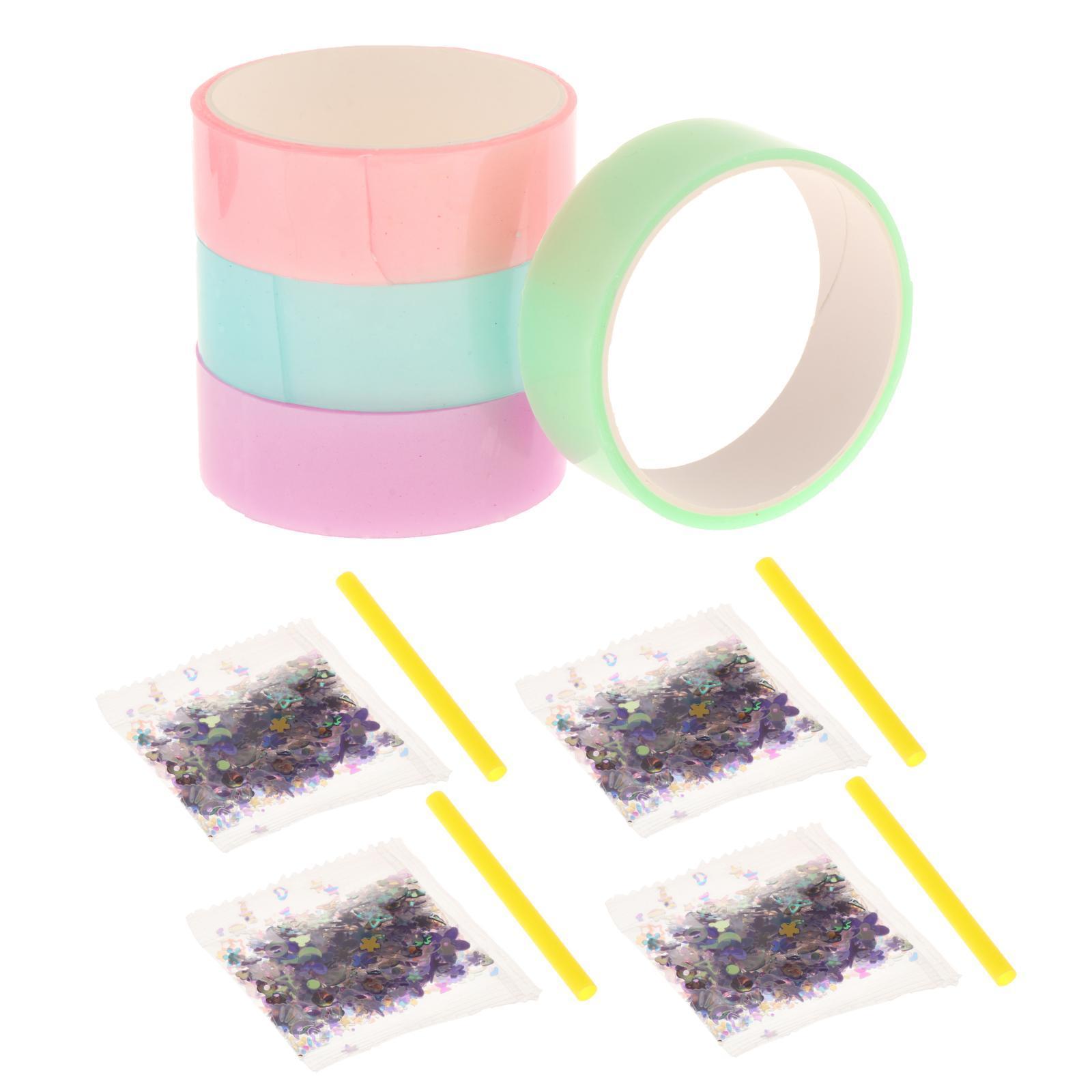 4 Pieces Sticky Tape for Kids Adults Pinch Toy Classroom DIY Craft