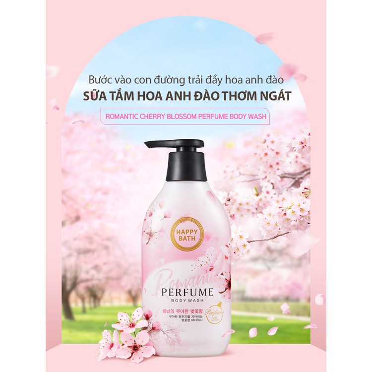 Sữa Tắm HAPPY BATH hương nước hoa thơm mát Perfume Body Wash