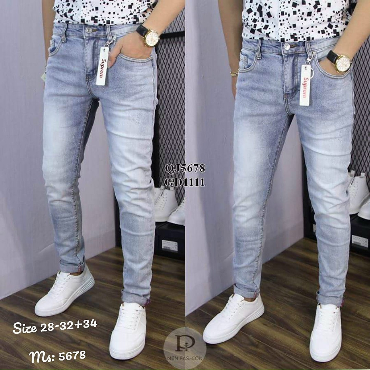 Quần Jean Nam Cao Cấp Co Giản Mạnh 5679