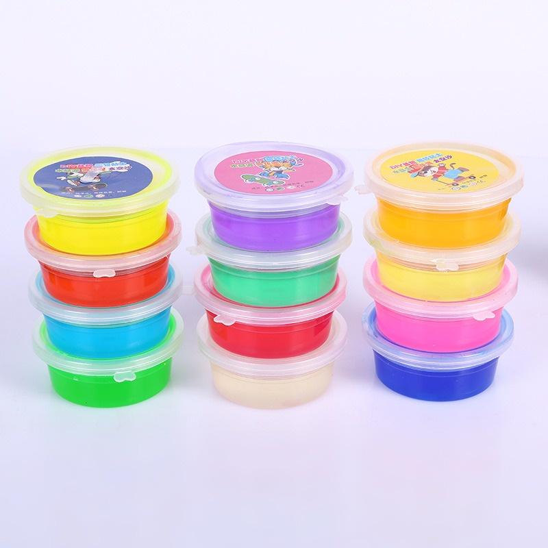 Giỏ 12 slam quai xách 12 màu cực đẹp charm sò nhũ đa dạng kèm khuôn đồ chơi slime