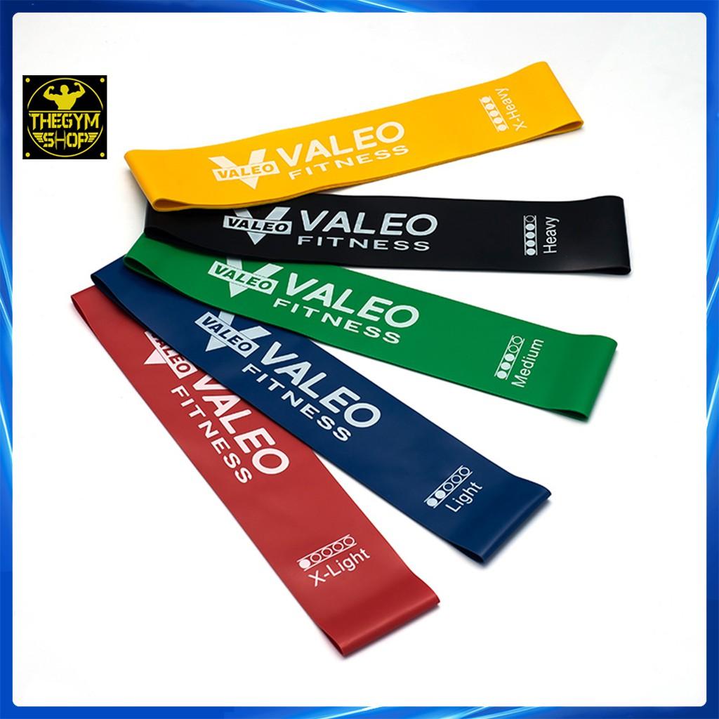 Dây kháng lực mini band Valeeo Fitness tập mông, dây kháng lực cao su tập gym resistance miniband