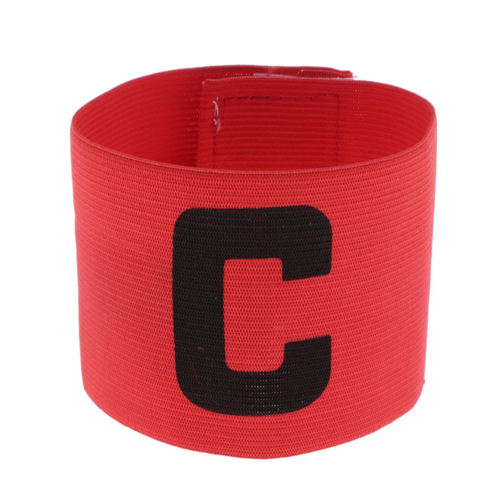 Captain Armband Football Soccer Sports Adjustable Arm Bands Fluorescent