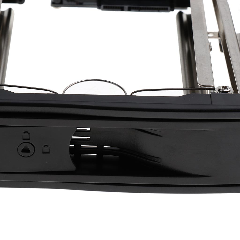 3.5'' HDD SATA Hot Swap Internal Enclosure Mobile Rack Caddy & Key Lock #2