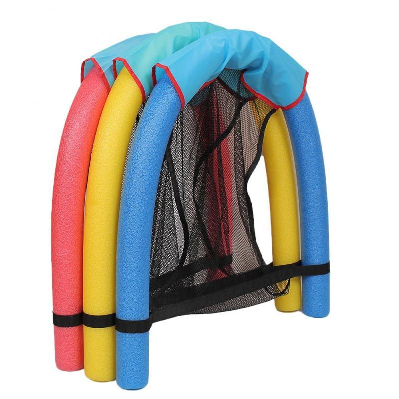 Swimming Floating Chair Pool Float Party Kids Adult float Bed Seat Water Flodable Ring Lightweight Beach Ring Noodle Net chair