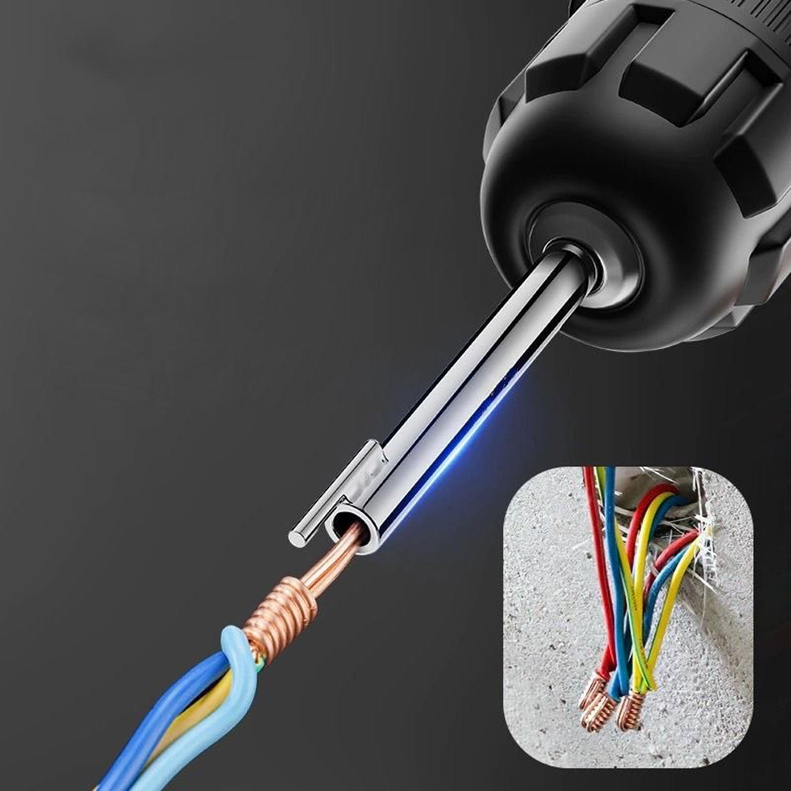 Automatic Wire Strippers Cable Peeling Twisting Connector Electrician Metalworking Quick Connector for Worker Electricians