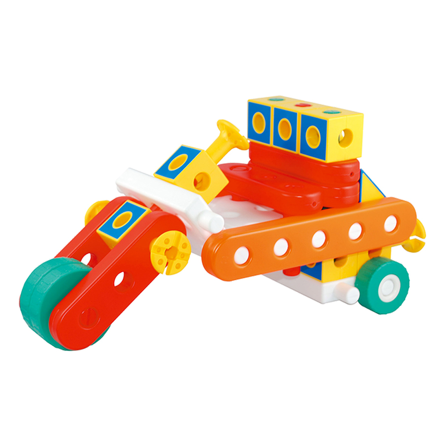 Đồ Chơi Xếp Hình Gigo Toys Công Cụ Giao Thông Căn Bản - Junior Engineer 7330P (79 Mảnh Ghép)