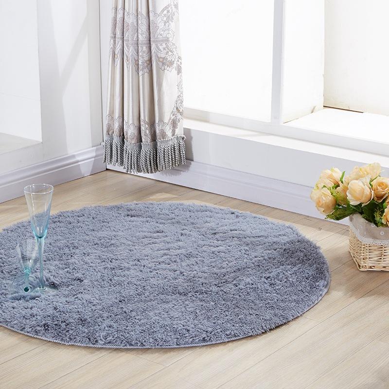Thảm trải sàn nhà hình tròn mềm dùng để trang trí nội thất
