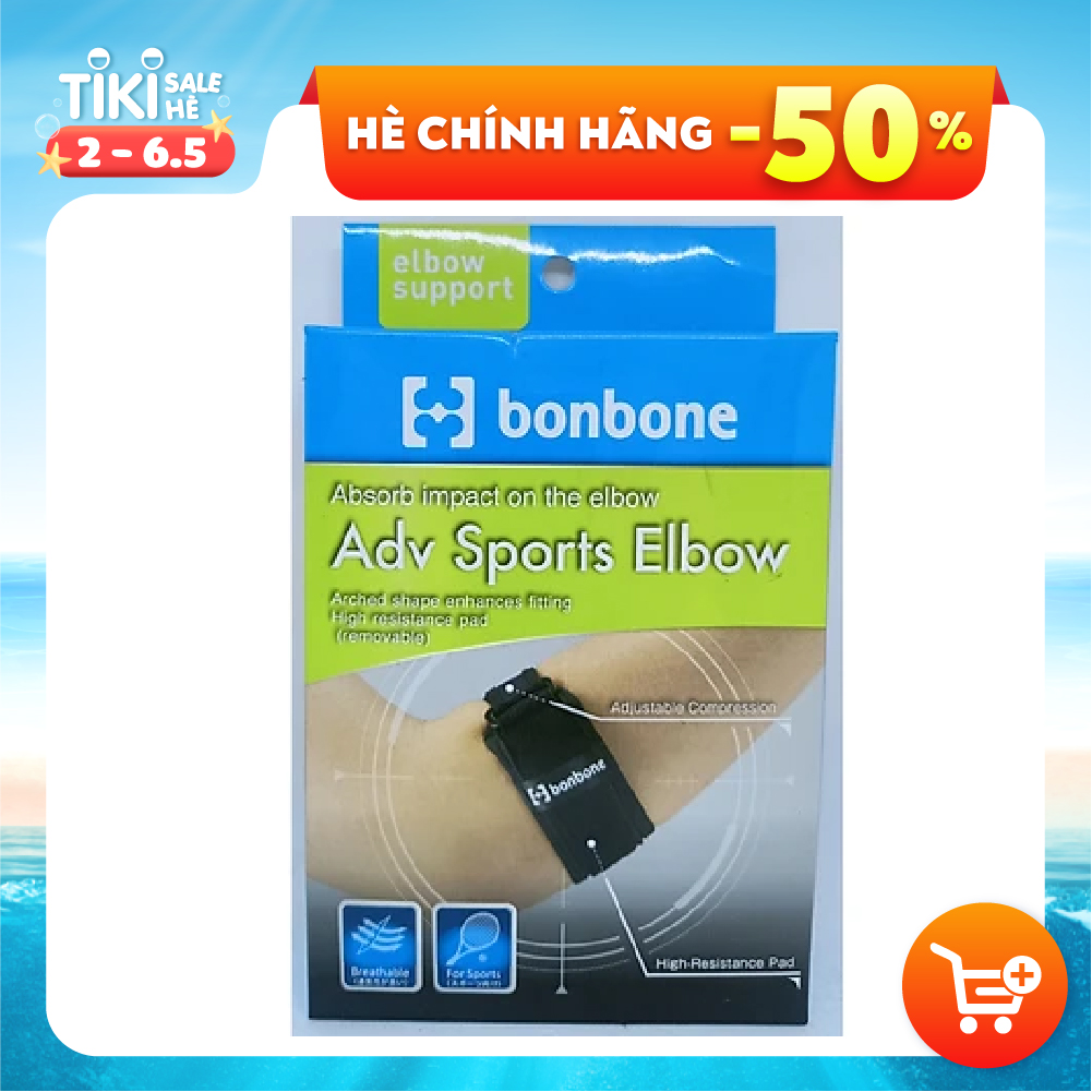 Đai Nẹp Khuỷu Tay Nâng Cao Bonbone Adv Sports Elbow ( free size)