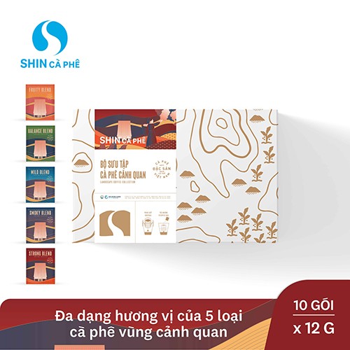 SHIN Cà Phê -  Bộ sưu tập Cảnh Quan Phin giấy tiện lợi – Dripbag hộp 10 gói