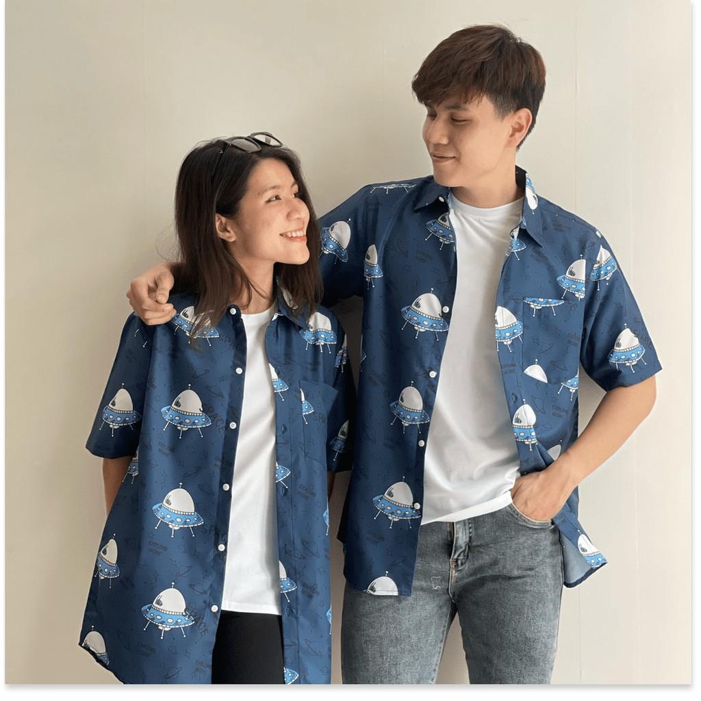 ÁO SƠ MI NAM NỮ,THIẾT KẾ HỌA TIẾT SIÊU NGẦU,CHẤT LIỆU VÃI THOÁNG MÁT THỜI TRANG KME.STORE