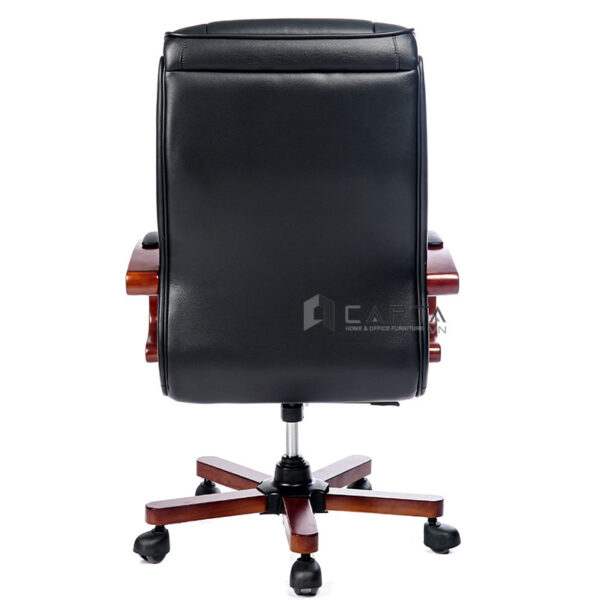 Ghế Giám đốc nhập khẩu tay ốp gỗ CD7112-P Nội thất Capta Nệm PU mềm tay tựa gỗ ốp nệm PU chân gỗ lõi thép Official chair hcm