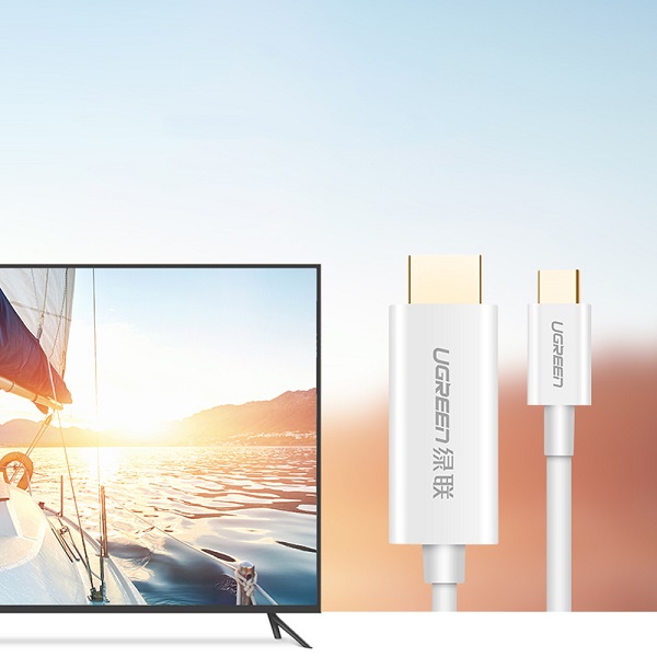 Cáp chuyển đổi USB Type-C to HDMI hỗ trợ 4K, 3D dài 1,5m Ugreen 30841 - hàng chính hãng