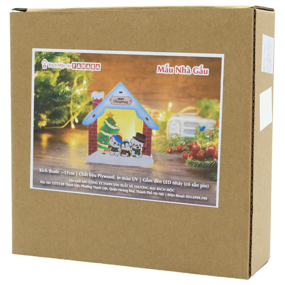 Đèn Gỗ Trang Trí Giáng Sinh - Bách Mộc - Ngôi Nhà Gấu