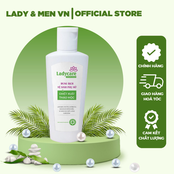 Gel vệ sinh phụ nữ Ladycare 100ml chiết xuất thảo mộc hỗ trợ dưỡng ẩm, làm sạch, mùi thơm dễ chịu - Lady &amp; Men Viet Nam