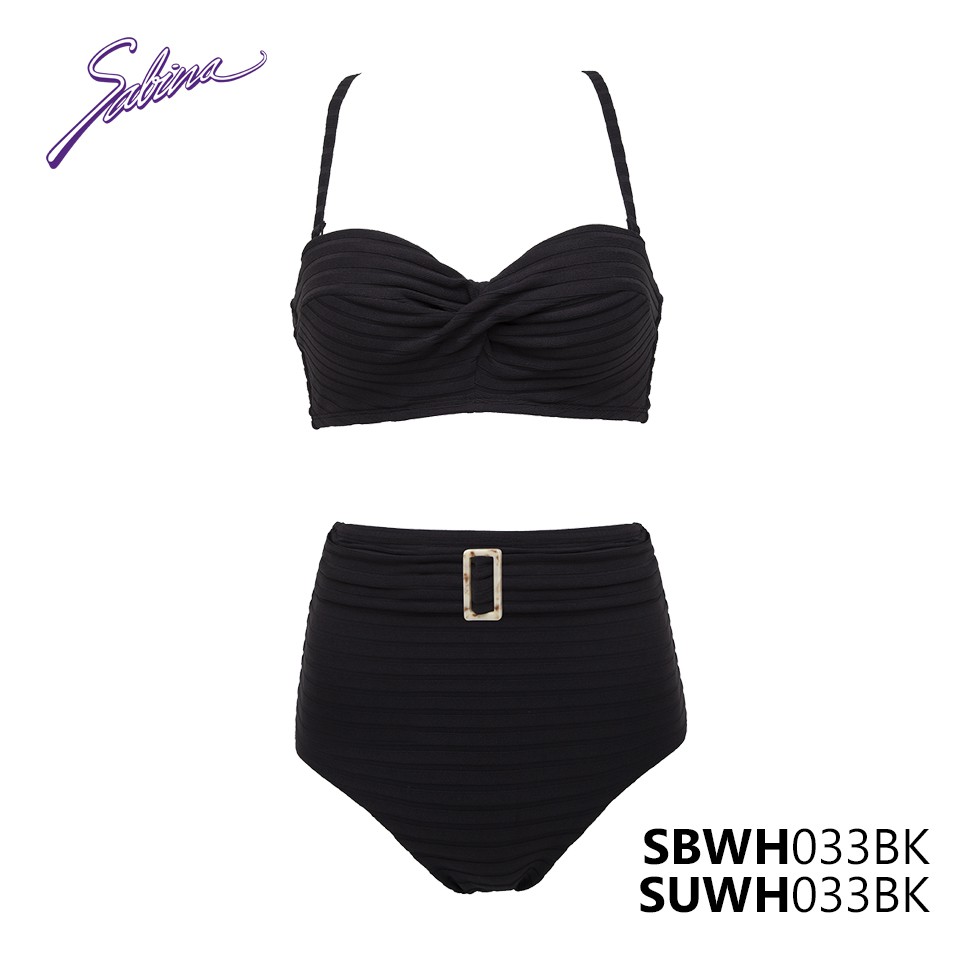 Set Đồ Bơi Bikini Cao Cấp Màu Đen Swimwear By Sabina SBWH033BK+SUWH033BK