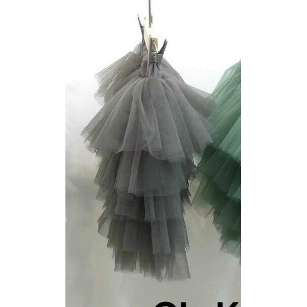 Chân váy voan tầng cho bé gái phối đồ đẹp phong cách Hàn Quốc size 8-30kg chất voan lụa mềm