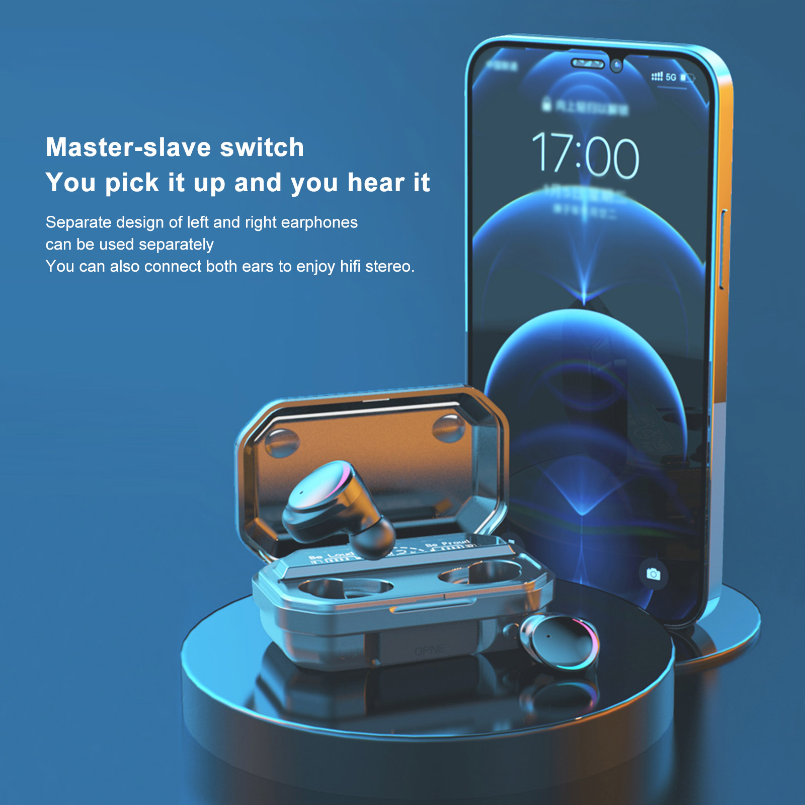 Tai Nghe Không Dây M12S Bluetooth 5.0 TWS Với Micrô Điều Khiển Cảm Ứng Và Hộp Sạc 2000mah
