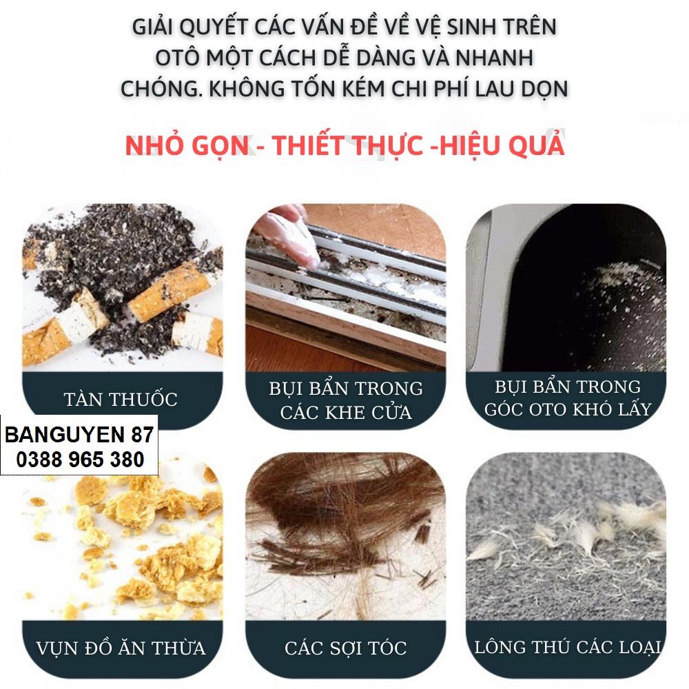 Máy hút bụi cầm tay mini không dây- Máy hút bụi không dây đa năng,siêu mạnh, sử dụng hút bụi ô tô, hút bụi giường