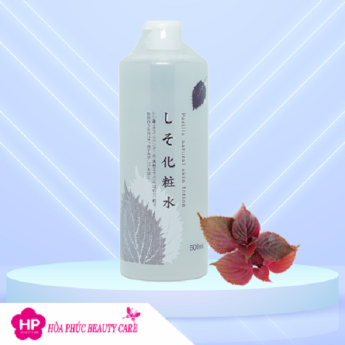 Nước Hoa Hồng Se Khít Lỗ Chân Lông Chiết Xuất Tía Tô  Chinoshio Perilla Natural Skin Lotion (Chai 500 mL )