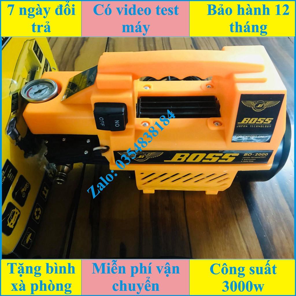 MÁY RỬA XE ÁP LƯC CAO BOSS 3000W JAPAN CHÍNH HÃNG BẢO HÀNH 12 THÁNG