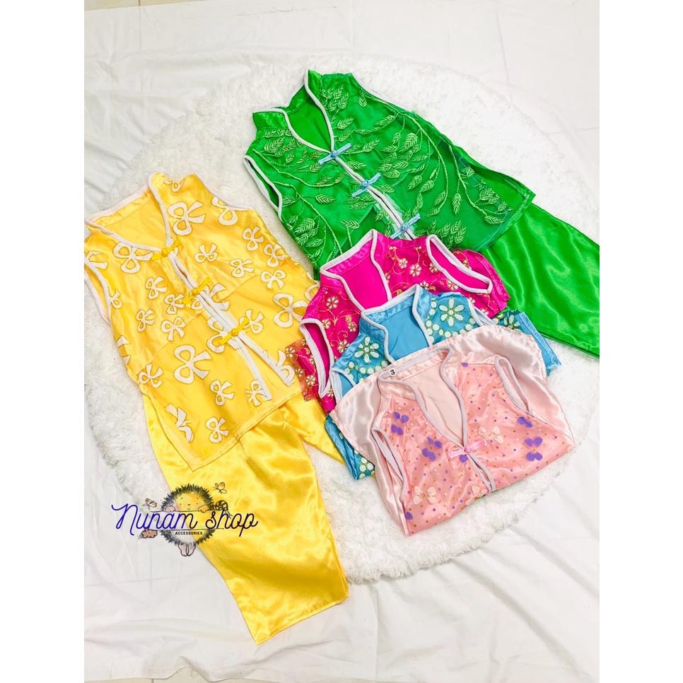 BỘ TÀU REN CHẤT PHI BÓNG XINH XẮN HÀNG THIẾT KẾ CHO BÉ 13-16KG - NUNAM SHOP