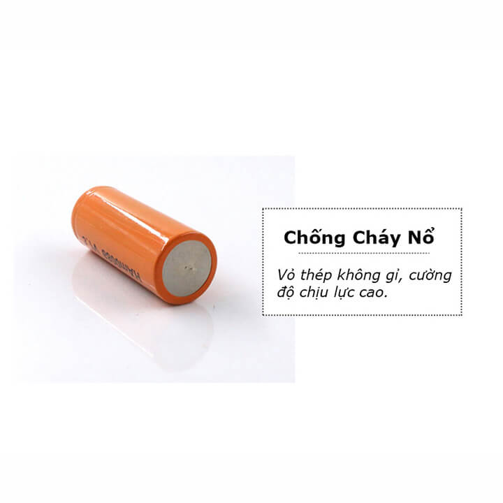 Pin 26650 Dung lượng 6800mAh 3.7v dòng xả 10A dùng cho quạt MINI,đèn pin,Tông Đơ,Sạc Dự phòng