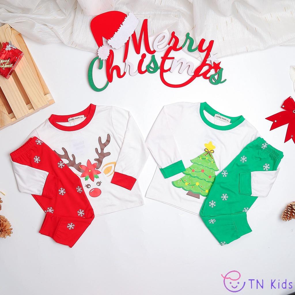 Bộ NOEL Dài Tay Cho Bé Trai Bé Gái Bộ Giáng Sinh Cho Bé Chất Cotton Cao Cấp Siêu C