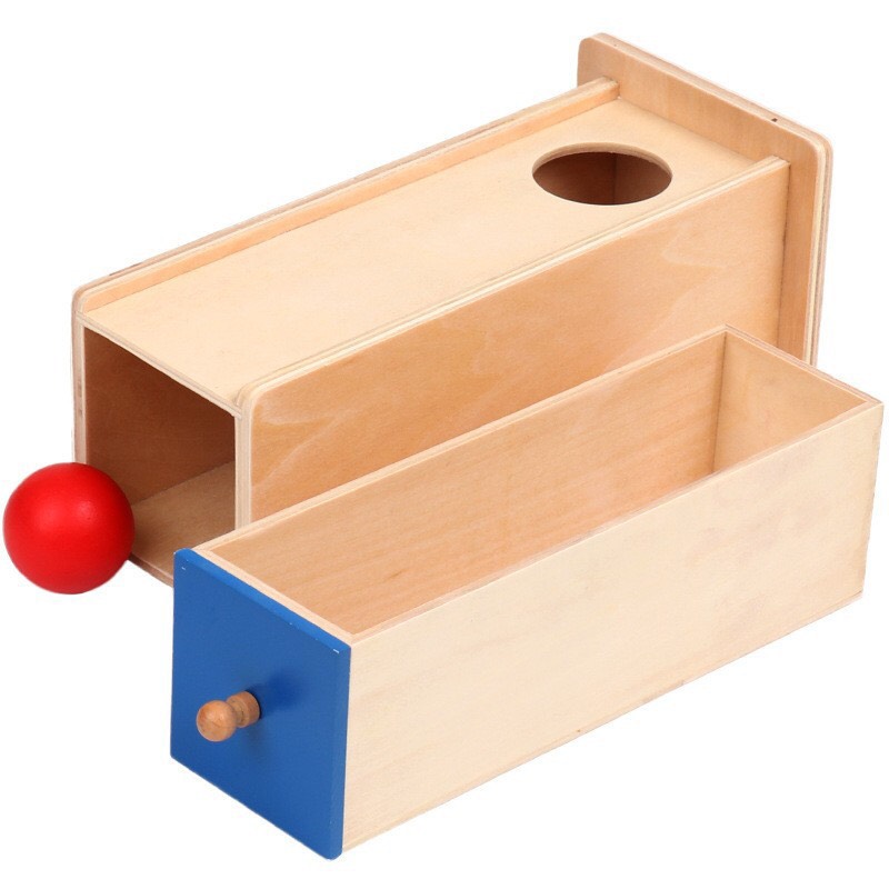 Giáo cụ Montessori cho bé 0-3 tuổi. Hộp thả bóng dài