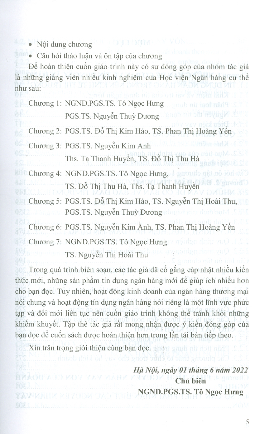 Giáo Trình Tín Dụng Ngân Hàng (Tái bản lần thứ ba, có chỉnh sửa) (Học viện Ngân Hàng)