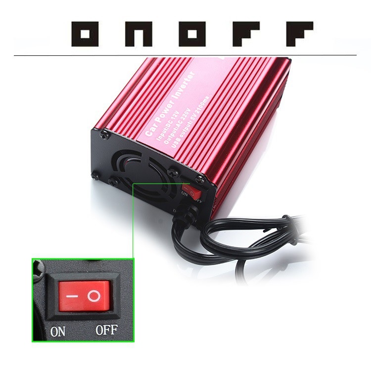 ROGTZ Bộ Chuyển Đổi Nguồn Điện DC 12V Sang AC 110V/220V 150W Cho Xe Ô Tô Cao Cấp - Hàng Nhập Khẩu