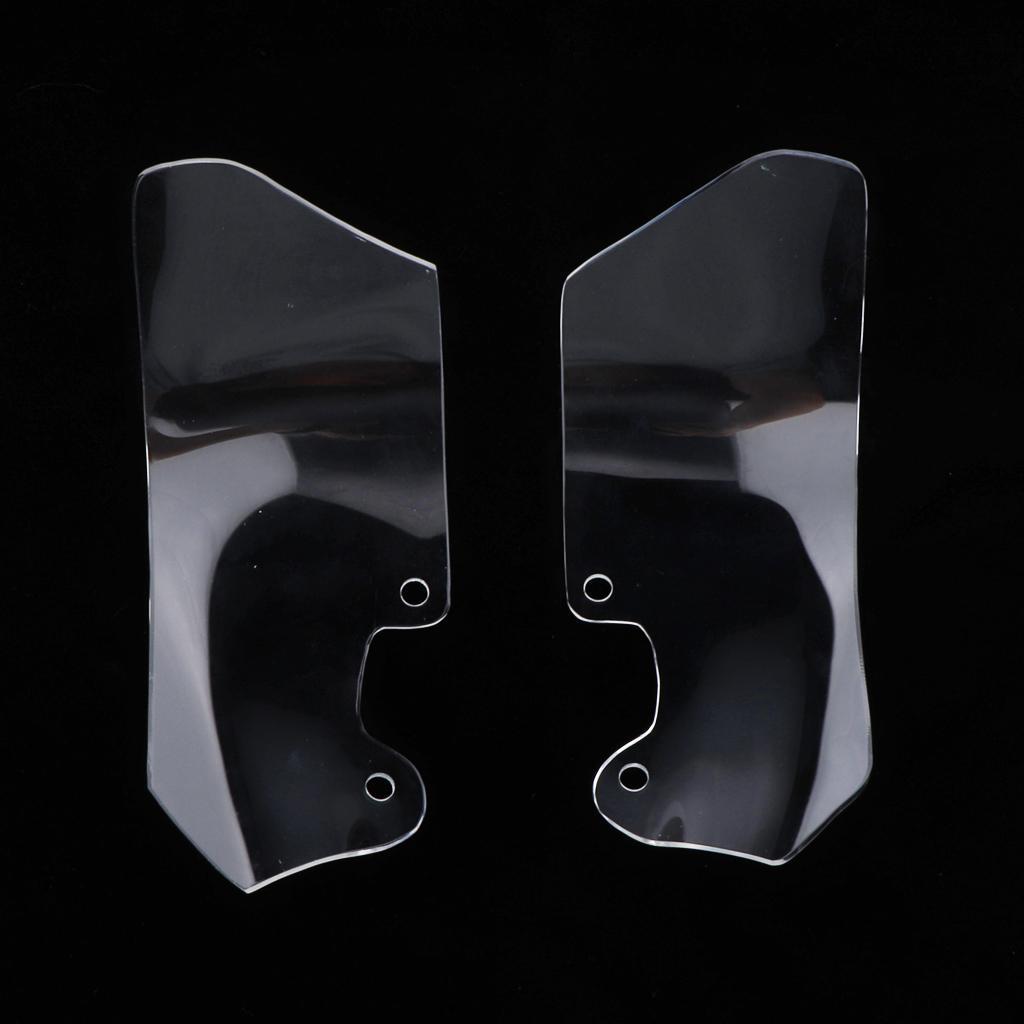 1 Pair Motorcycle Windshield Deflectors for Clear