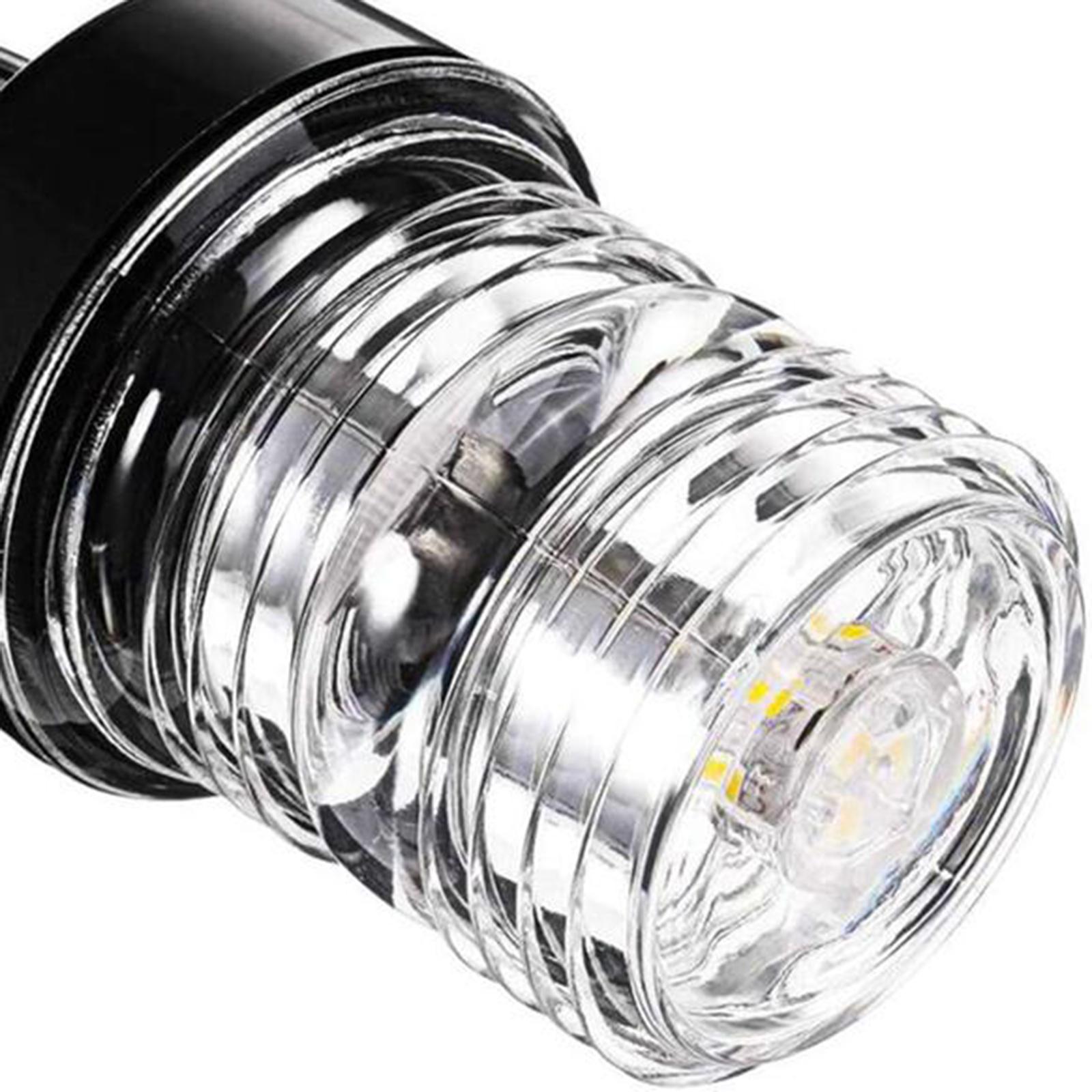 White LED Fold Down Boat Stern Light Boat Anchor Light for Pontoon and Fishing Boat