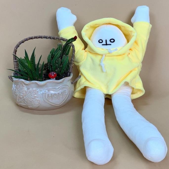 Người Chuối Gấu Nhồi Bông Trầm Cảm-Banana Man Bông Cô Đơn Tạo Nhiều Kiểu Dáng kích cỡ 18~40cm