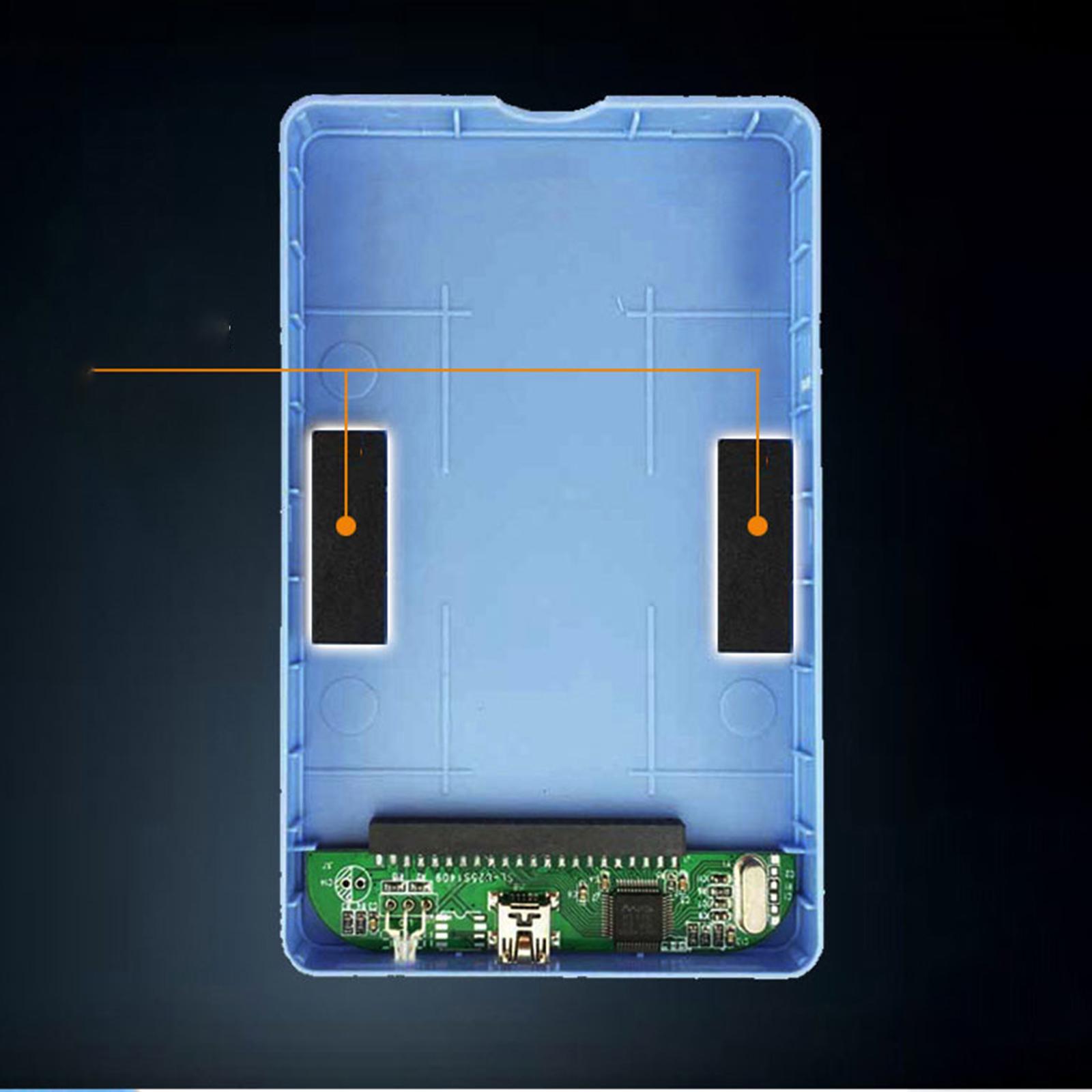 2.5in External HDD Enclosure Storage Case Box for PC Computer Green