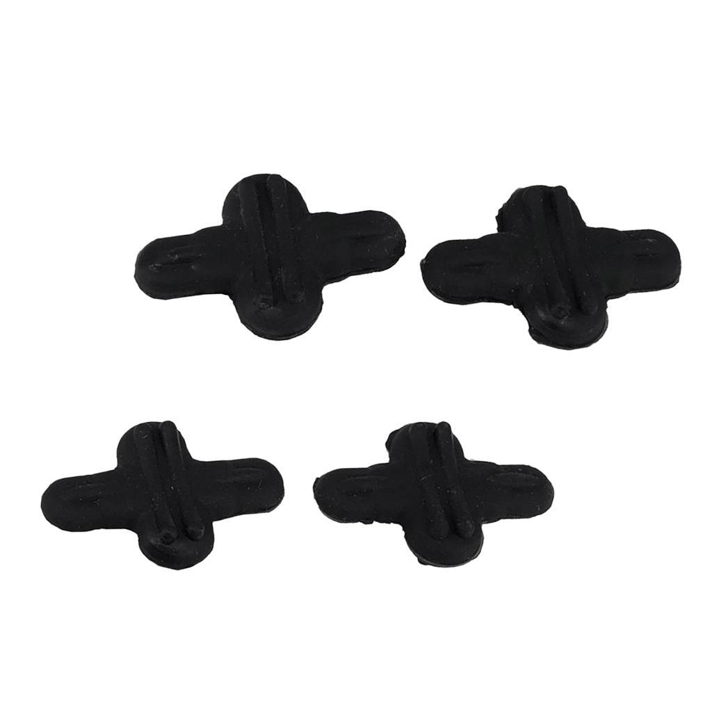 4ps Bow String Leech Silencer Rubber Shock Absorber Reduce Noise Vibration Damper