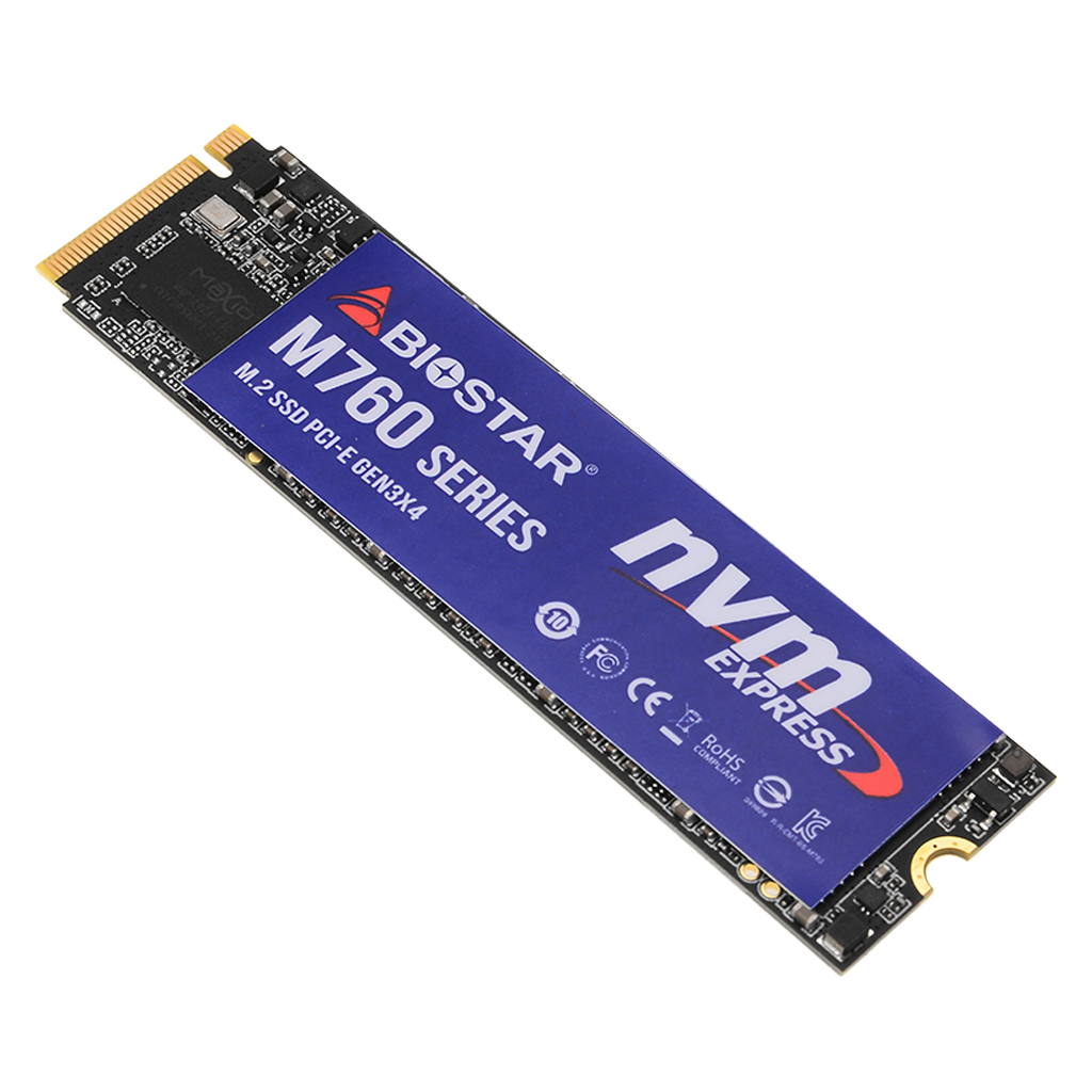 Ổ cứng M2 SSD Biostar M760 256GB NVMe 2280 PCle Gen 3x4 - Hàng chính hãng DigiWorld phân phối