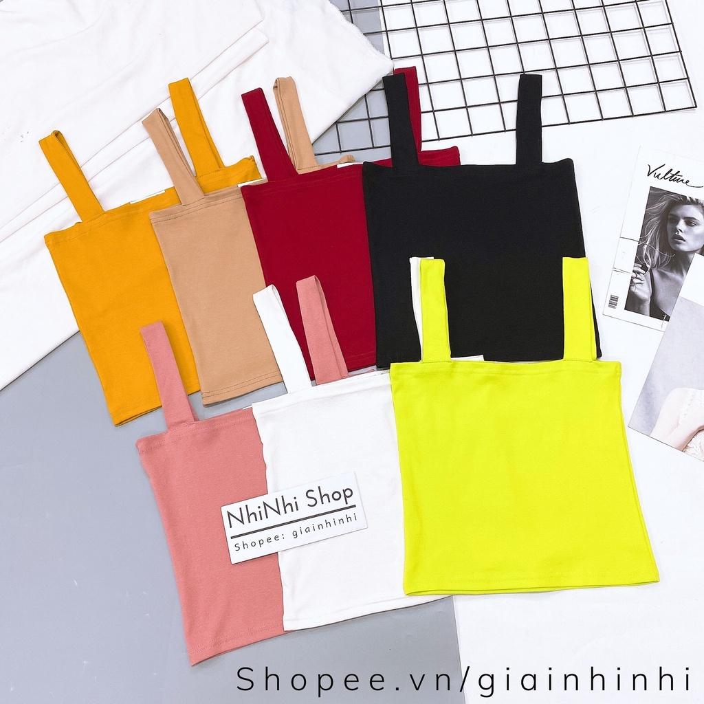 Áo hai dây to dáng croptop, Kiểu ôm body sexxy form ngắn CS004 - NhiNhi Shop