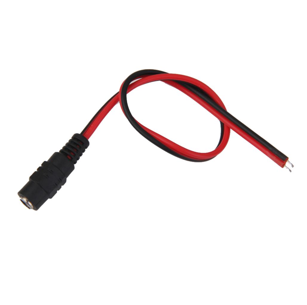 4X 10x12V DC Power  Female 5.5*2.1mm Cables Plug Wire for  Security
