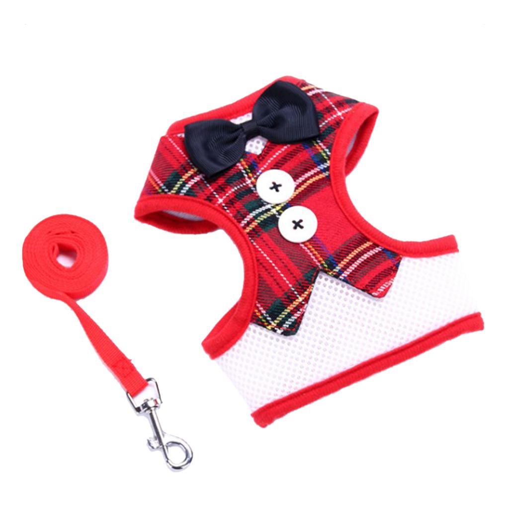 Adjustable Dog Harness Traction Rope Dog Vest Clothes