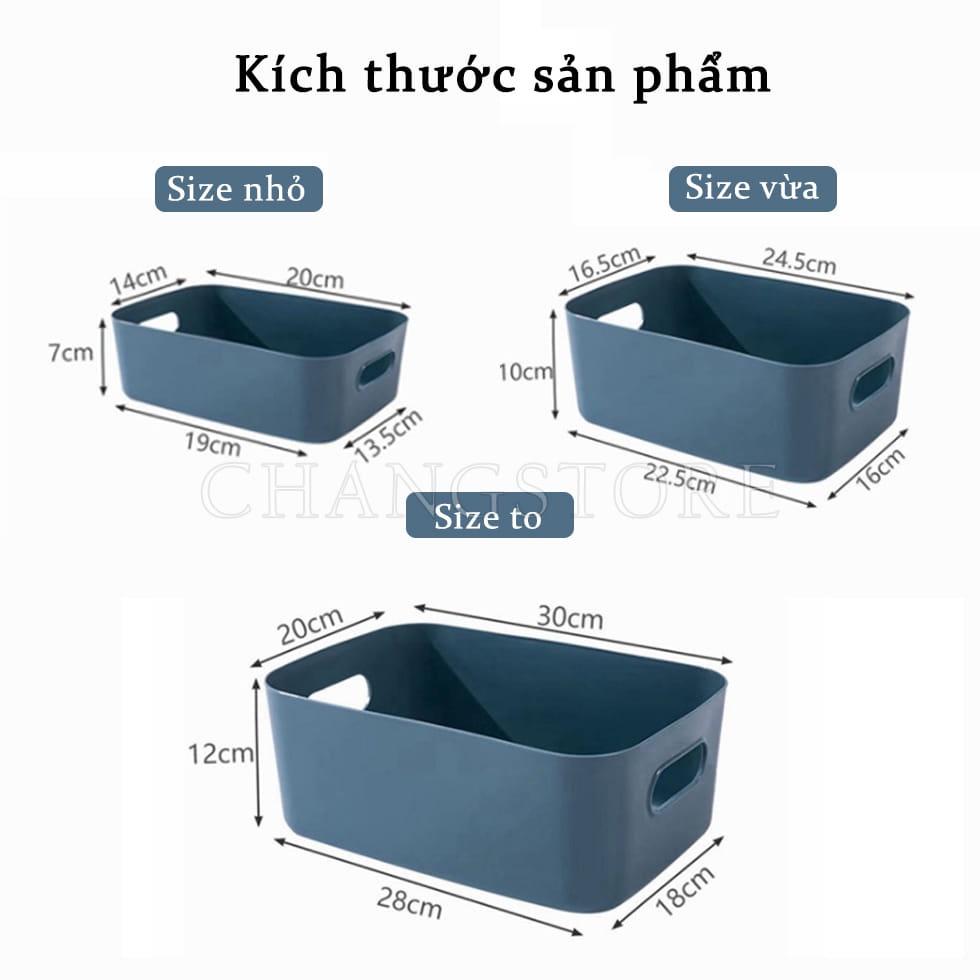 Hộp Đựng Đồ Đa Năng, Khay Nhựa Đựng Đồ Có Quai Sách 2 Bên Màu Ngẫu Nhiên