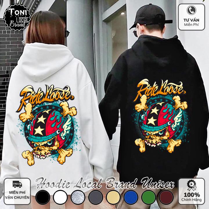 Áo Hoodie Local Brand Unisex RIDE LOOSE nỉ bông form rộng Unisex