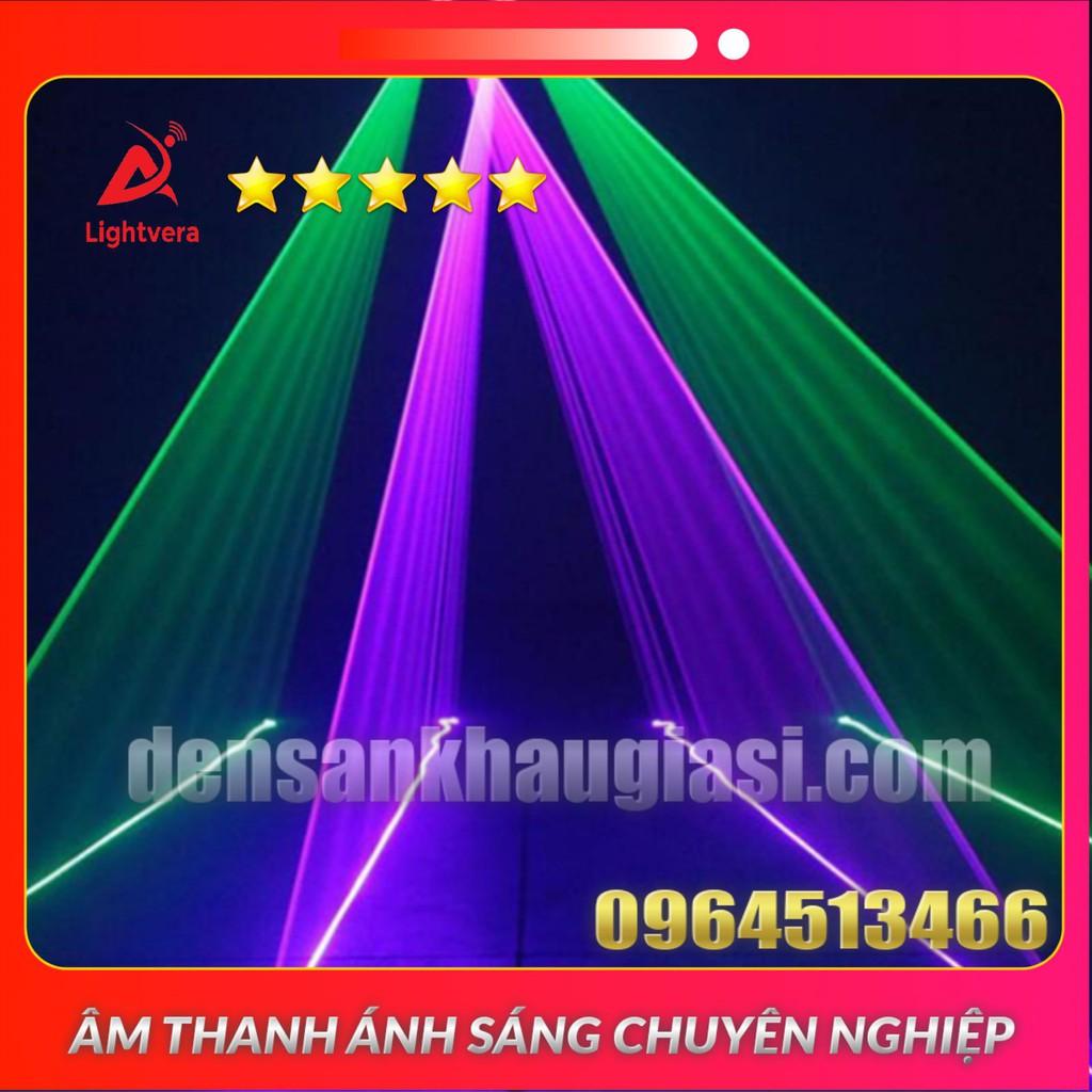 Đèn Laser Quét Tia Đèn Laser 2 Cửa 7 Màu Dành Cho Phòng Bay Phòng Karaoke Đèn Sân Khấu Lightvera