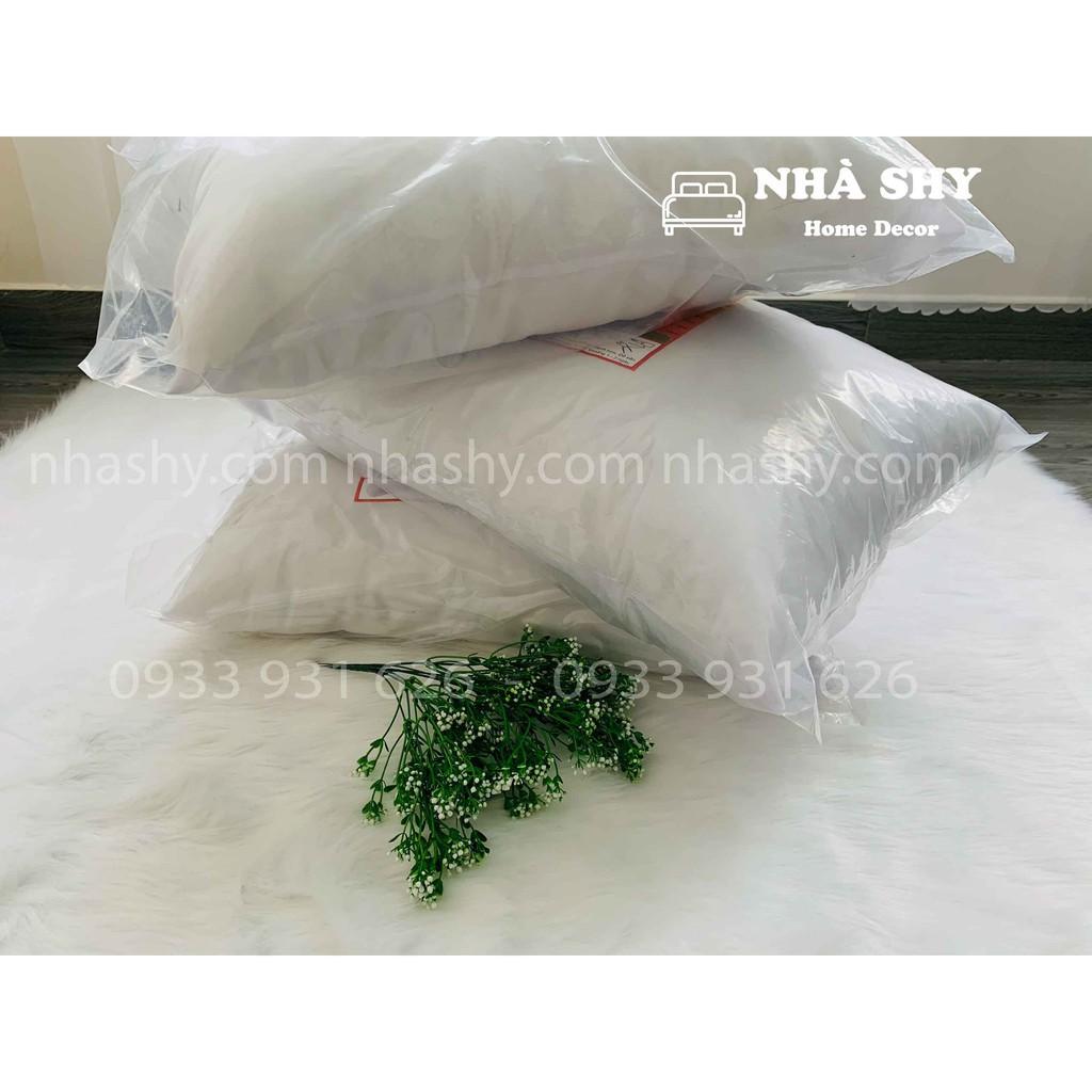 Ruột gối nằm poly cotton (45x65cm) và gối ôm size 35x1m