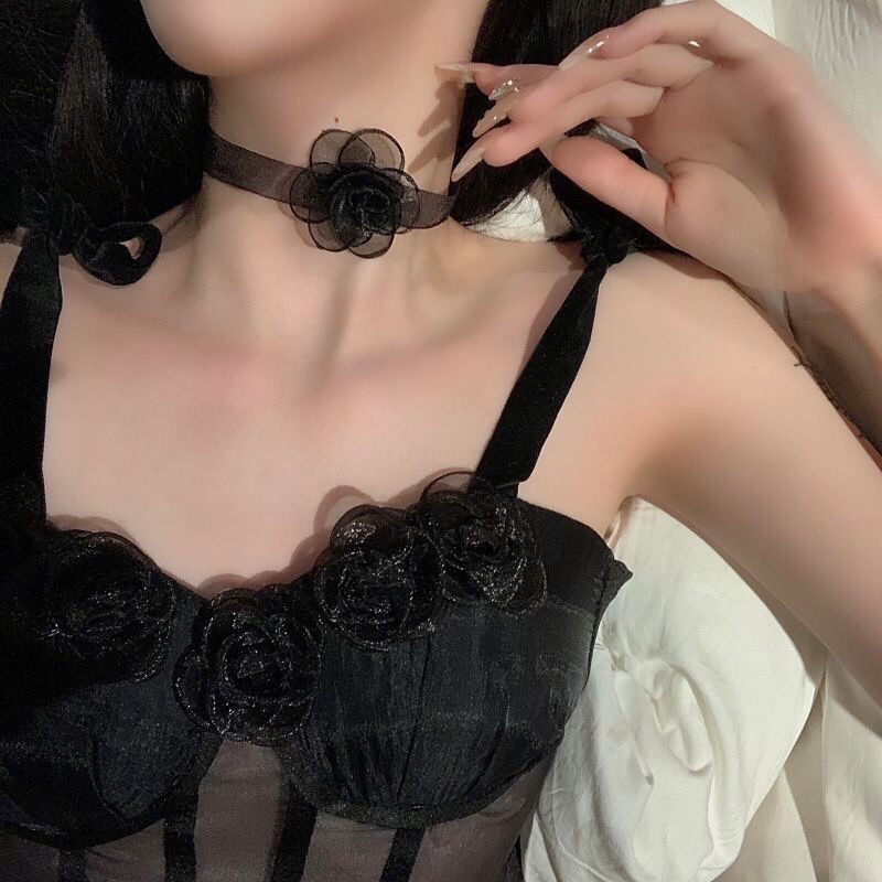 Vòng Cổ Choker Hoa Sang Chảnh Tiểu Thư