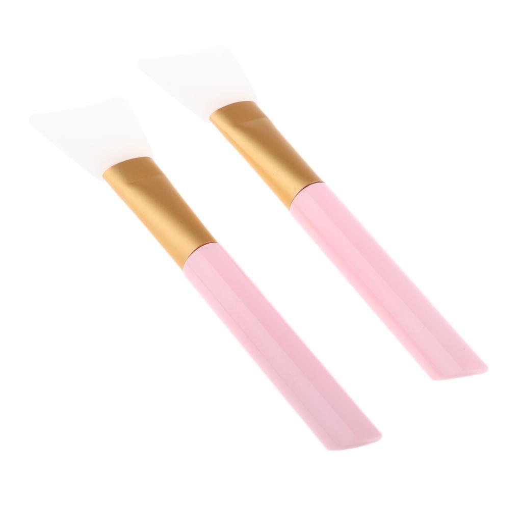 2x Silicone Face Mask Brushes Hairless Tools Pink